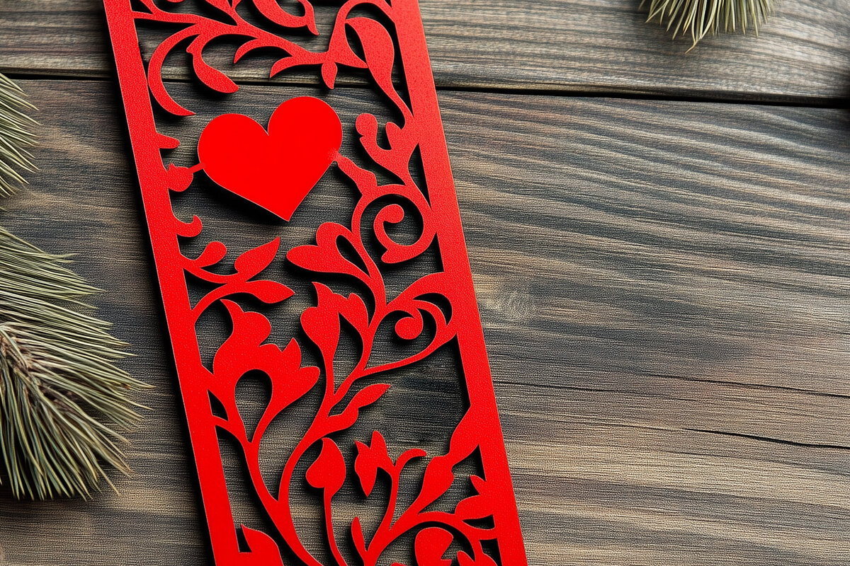 Intra απο ξύλο plywood 3mm-4mm πάχος – Valentine Bookmark Δίασταση  20x20 cm INTRAFABR-112073189