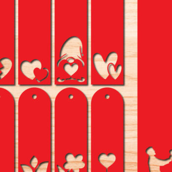 Intra απο ξύλο plywood 3mm-4mm πάχος – Πακέτο σελιδοδεικτών Valentine Paper Cut Δίασταση  20x20 cm INTRAFABR-29472761 - Image 1