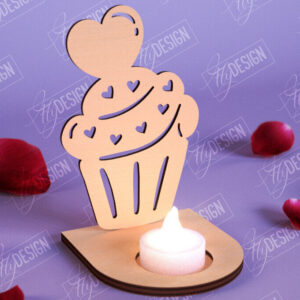 Intra απο ξύλο plywood 3mm-4mm πάχος – Κηροπήγιο Αγίου Βαλεντίνου | Κηροπήγιο Δίασταση  20x20 cm INTRAFABR-110115507