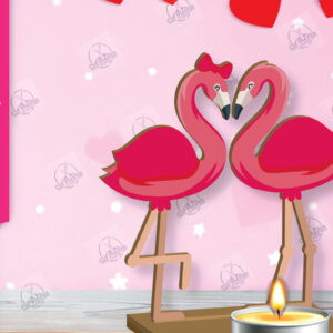 Intra απο ξύλο plywood 3mm-4mm πάχος – Κηροπήγιο Valentine Δίασταση  20x20 cm INTRAFABR-113194036