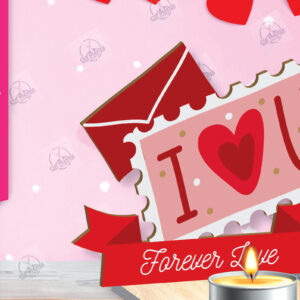 Intra απο ξύλο plywood 3mm-4mm πάχος – Κηροπήγιο Valentine Δίασταση  20x20 cm INTRAFABR-113194054