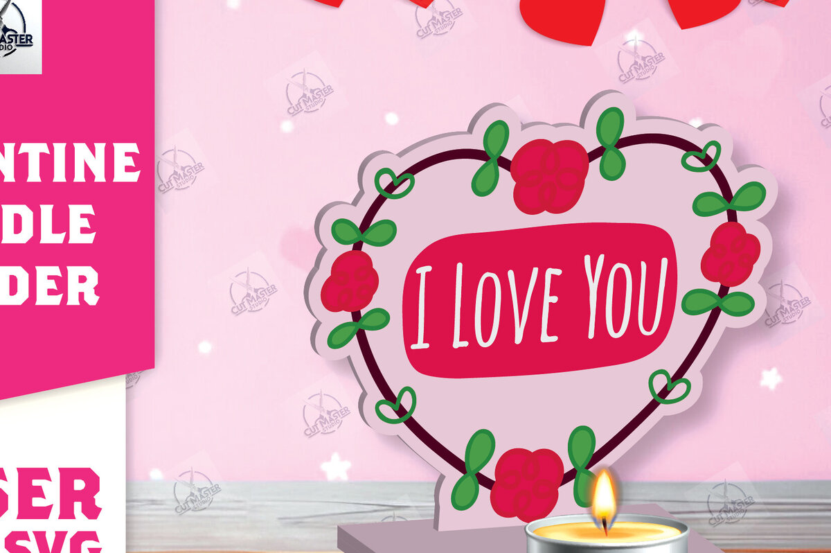 Intra απο ξύλο plywood 3mm-4mm πάχος – Κηροπήγιο Valentine Δίασταση  20x20 cm INTRAFABR-113194071