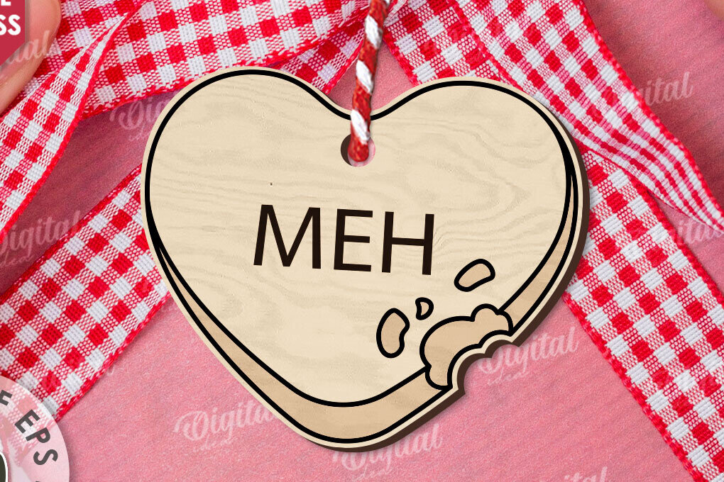 Intra απο ξύλο plywood 3mm-4mm πάχος – Valentine Candy Heart Ετικέτα δώρου Δίασταση  20x20 cm INTRAFABR-111987583