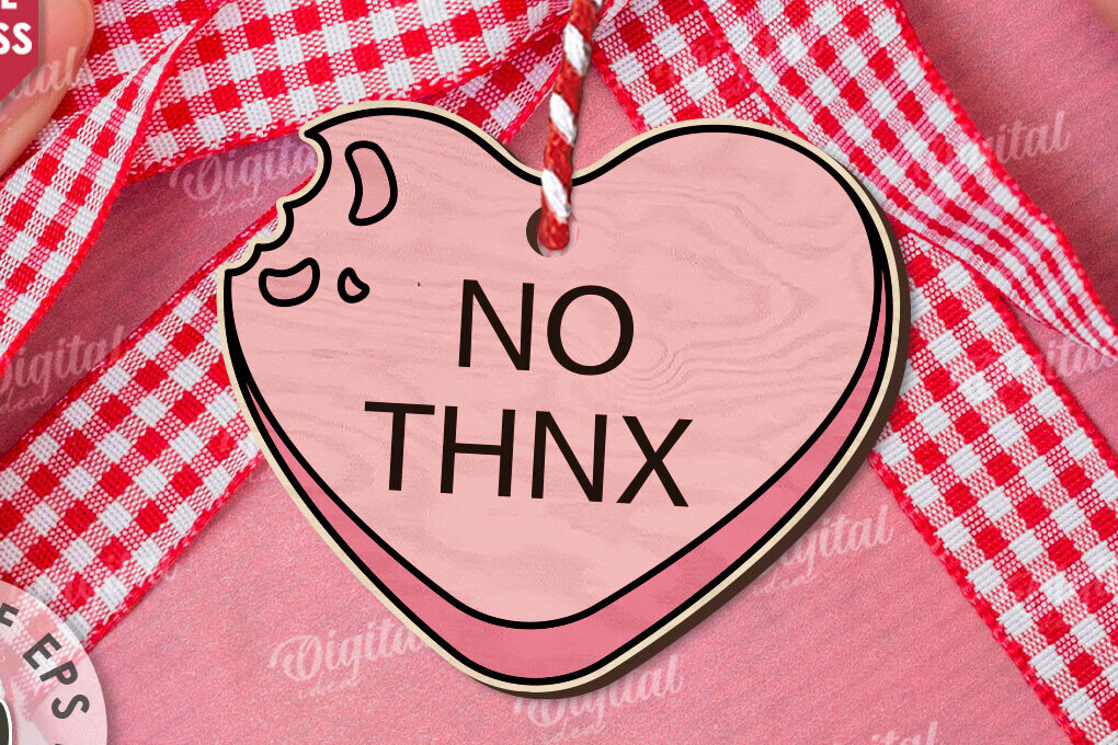 Intra απο ξύλο plywood 3mm-4mm πάχος – Valentine Candy Heart Ετικέτα δώρου Δίασταση  20x20 cm INTRAFABR-111987628