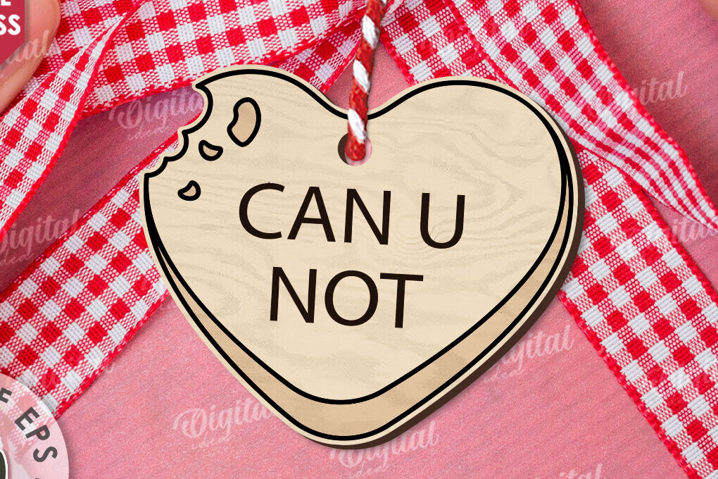 Intra απο ξύλο plywood 3mm-4mm πάχος – Valentine Candy Heart Ετικέτα δώρου Δίασταση  20x20 cm INTRAFABR-111987661