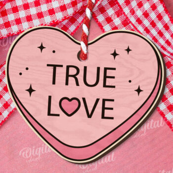 Intra απο ξύλο plywood 3mm-4mm πάχος – Πακέτο Valentine Candy Hearts LaserCut Δίασταση  20x20 cm INTRAFABR-112022204 - Image 1