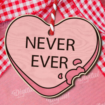 Intra απο ξύλο plywood 3mm-4mm πάχος – Πακέτο Valentine Candy Hearts LaserCut Δίασταση  20x20 cm INTRAFABR-112022204 - Image 3