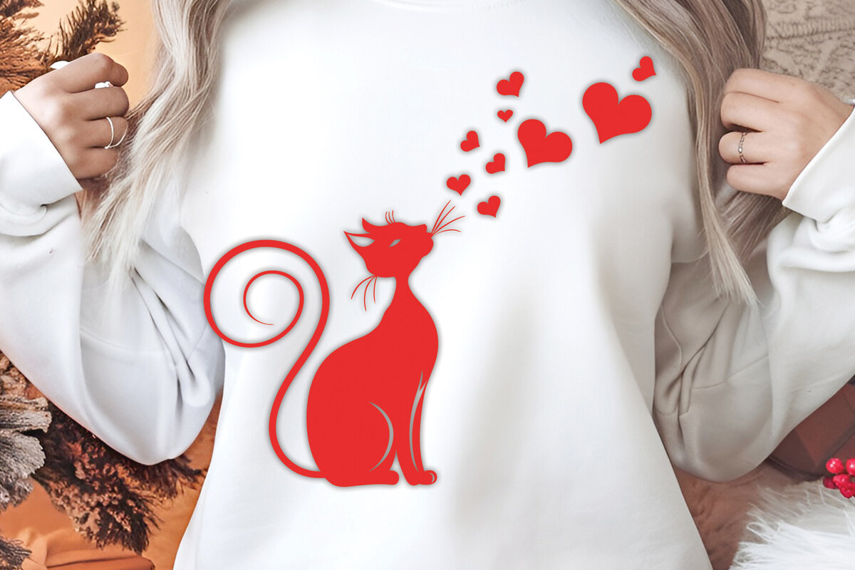 Intra απο ξύλο plywood 3mm-4mm πάχος – Valentine Cat Design 11 Δίασταση  40x30 cm INTRAFABR-115521316