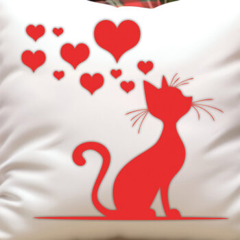 Intra απο ξύλο plywood 3mm-4mm πάχος – Valentine Cat Design 12 Δίασταση  40x30 cm INTRAFABR-115521406 - Image 2