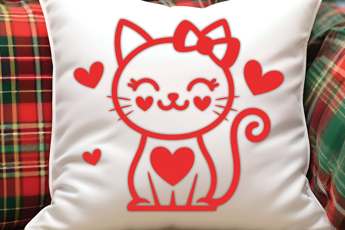 Intra απο ξύλο plywood 3mm-4mm πάχος – Valentine Cat Design 13 Δίασταση  40x30 cm INTRAFABR-115521493