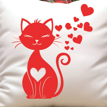 Intra απο ξύλο plywood 3mm-4mm πάχος – Valentine Cat Design 3 Δίασταση  40x30 cm INTRAFABR-115373159 - Image 2