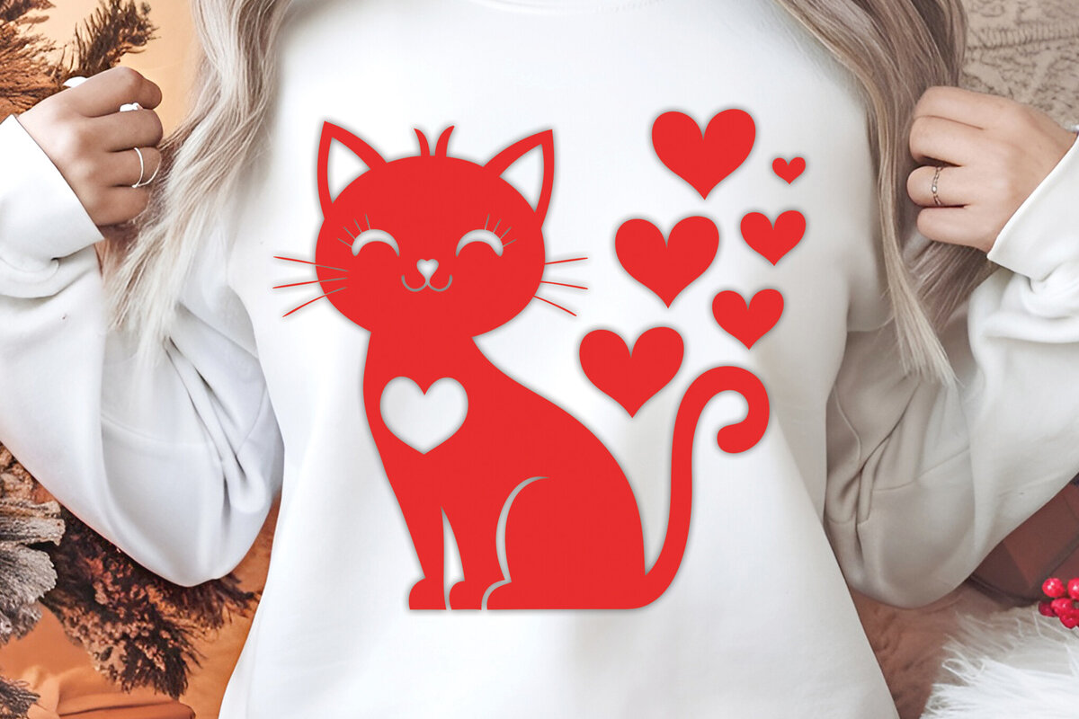 Intra απο ξύλο plywood 3mm-4mm πάχος – Valentine Cat Design 5 Δίασταση  40x30 cm INTRAFABR-115373355