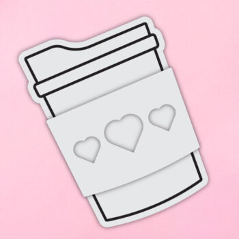 Intra απο ξύλο plywood 3mm-4mm πάχος – Θήκη δώρου για καφέ Valentine Δίασταση  20x20 cm INTRAFABR-57158214 - Image 5