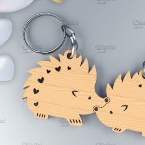 Intra απο ξύλο plywood 3mm-4mm πάχος – Μπρελόκ για ζευγάρια Αγίου Βαλεντίνου. Κουνέλια Δίασταση  5x5 cm INTRAFABR-84105899