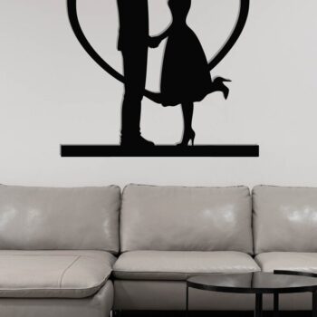 Intra απο ξύλο plywood 3mm-4mm πάχος – Αρχεία κοπής με λέιζερ Valentine Couple Δίασταση  20x20 cm INTRAFABR-118730576 - Image 3