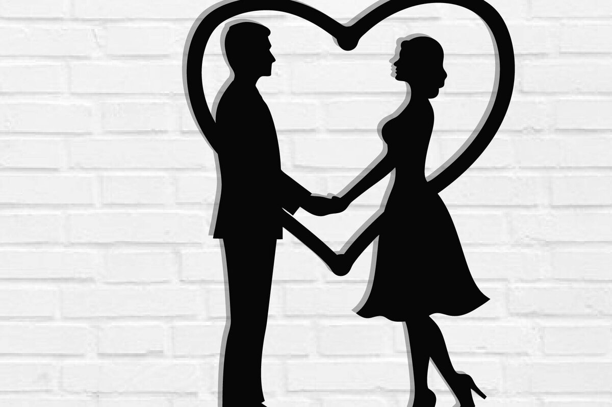 Intra απο ξύλο plywood 3mm-4mm πάχος – Κοπή λέιζερ τοίχου για ζευγάρια Valentine Δίασταση  40x30 cm INTRAFABR-118730183