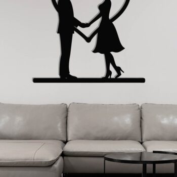 Intra απο ξύλο plywood 3mm-4mm πάχος – Κοπή λέιζερ τοίχου για ζευγάρια Valentine Δίασταση  40x30 cm INTRAFABR-118730183 - Image 3