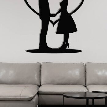 Intra απο ξύλο plywood 3mm-4mm πάχος – Κοπή λέιζερ τοίχου για ζευγάρια Valentine Δίασταση  40x30 cm INTRAFABR-118730407 - Image 3