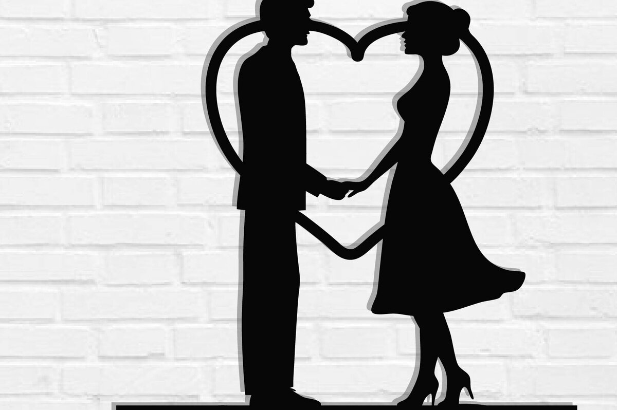 Intra απο ξύλο plywood 3mm-4mm πάχος – Κοπή λέιζερ τοίχου για ζευγάρια Valentine Δίασταση  40x30 cm INTRAFABR-118730480