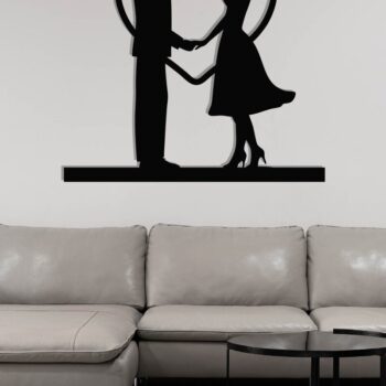 Intra απο ξύλο plywood 3mm-4mm πάχος – Κοπή λέιζερ τοίχου για ζευγάρια Valentine Δίασταση  40x30 cm INTRAFABR-118730480 - Image 3