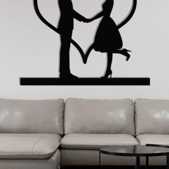 Intra απο ξύλο plywood 3mm-4mm πάχος – Κοπή λέιζερ τοίχου για ζευγάρια Valentine Δίασταση  40x30 cm INTRAFABR-118730692 - Image 3