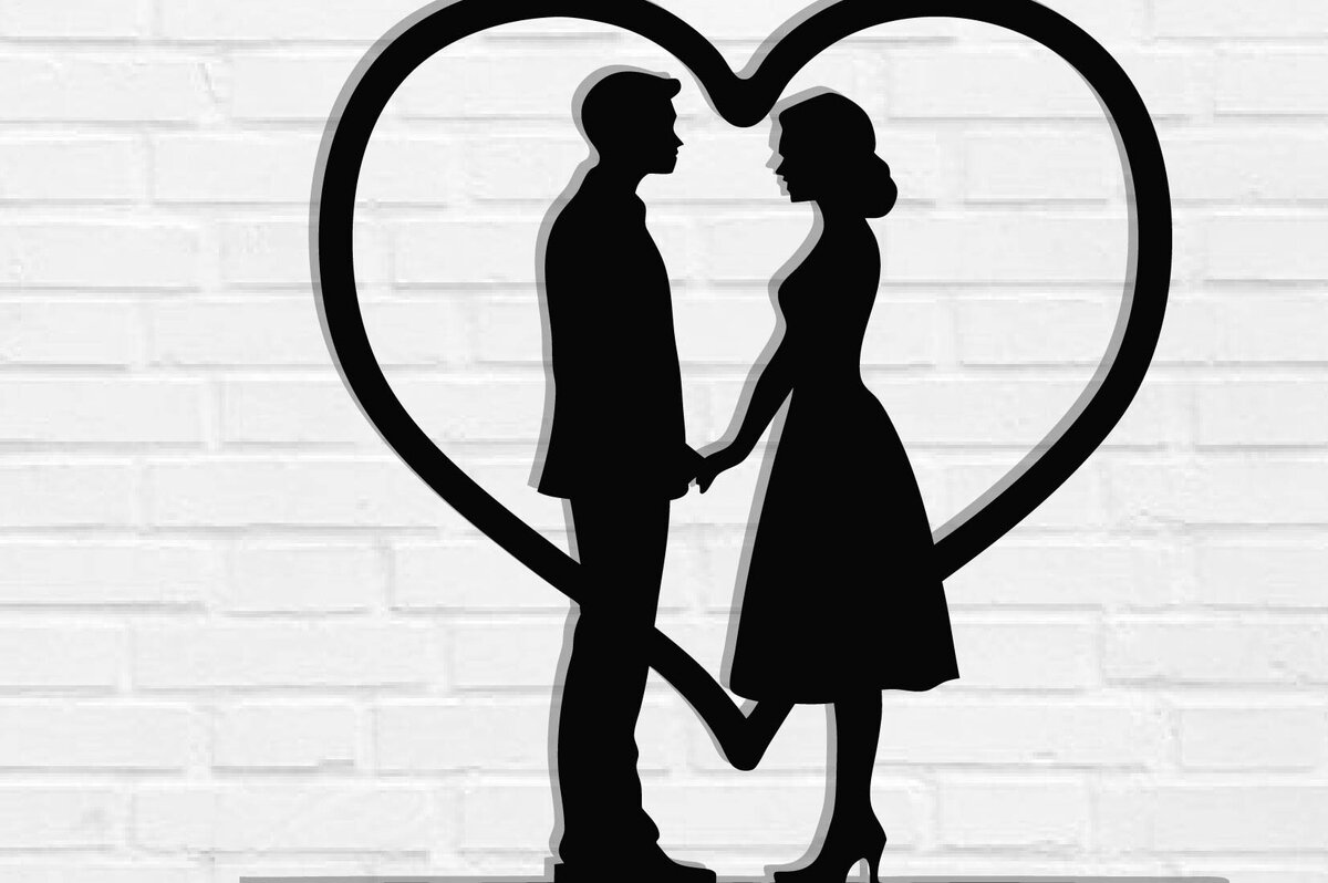 Intra απο ξύλο plywood 3mm-4mm πάχος – Κοπή λέιζερ τοίχου για ζευγάρια Valentine Δίασταση  40x30 cm INTRAFABR-118730725