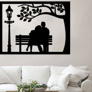 Intra απο ξύλο plywood 3mm-4mm πάχος – Κοπή λέιζερ τοίχου για ζευγάρια Valentine Δίασταση  40x30 cm INTRAFABR-89610697 - Image 2