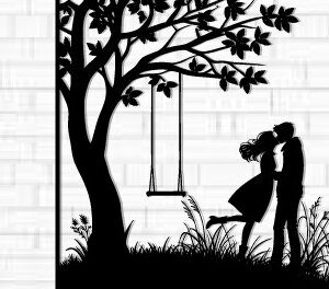 Intra απο ξύλο plywood 3mm-4mm πάχος – Κοπή λέιζερ τοίχου για ζευγάρια Valentine Δίασταση  40x30 cm INTRAFABR-112318389