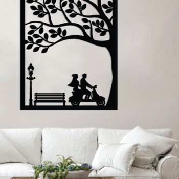 Intra απο ξύλο plywood 3mm-4mm πάχος – Κοπή λέιζερ τοίχου για ζευγάρια Valentine Δίασταση  40x30 cm INTRAFABR-89609995 - Image 2