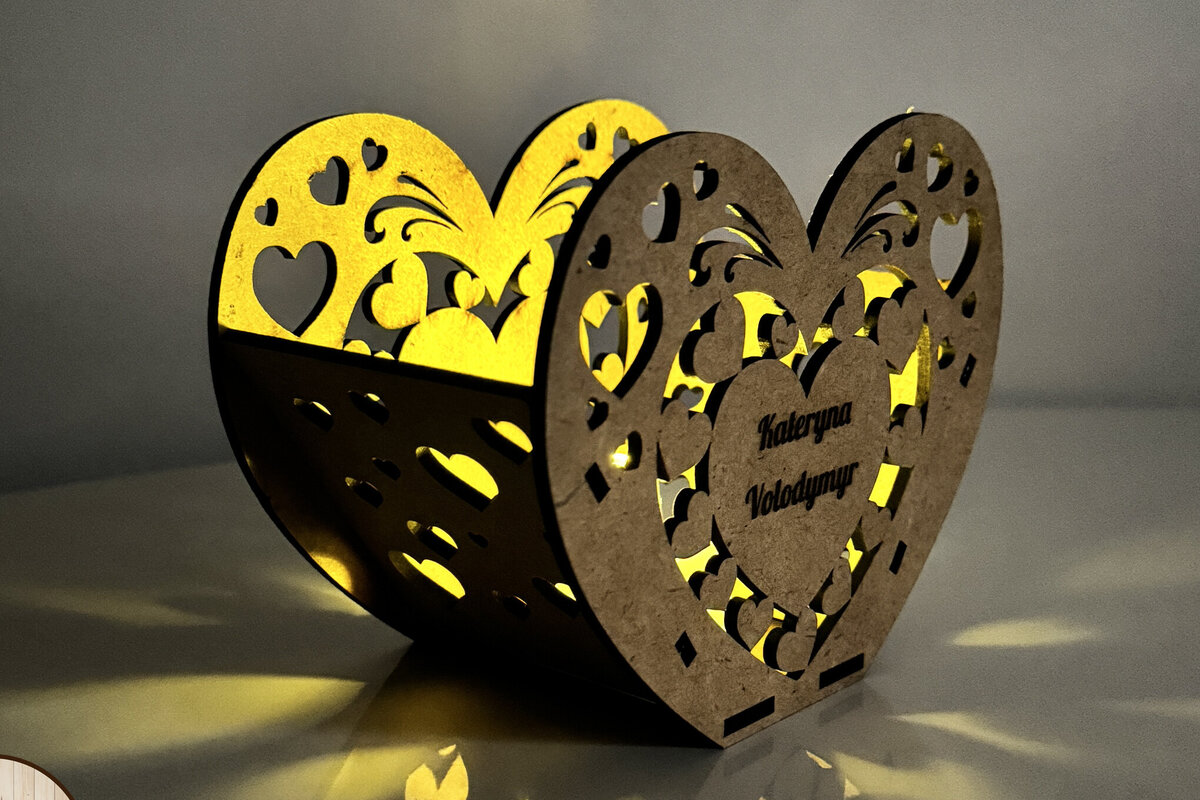 Intra απο ξύλο plywood 3mm-4mm πάχος – Διακόσμηση κεριών για την ημέρα του Αγίου Βαλεντίνου Δίασταση  20x20 cm INTRAFABR-115599714