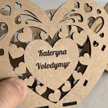 Intra απο ξύλο plywood 3mm-4mm πάχος – Διακόσμηση κεριών για την ημέρα του Αγίου Βαλεντίνου Δίασταση  20x20 cm INTRAFABR-115599714 - Image 4