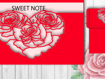 Intra απο ξύλο plywood 3mm-4mm πάχος – Δωροκάρτα για την Ημέρα του Αγίου Βαλεντίνου1380 Δίασταση  20x20 cm INTRAFABR-115313869 - Image 2