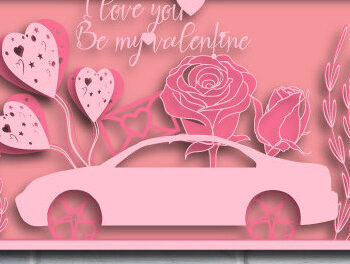 Intra απο ξύλο plywood 3mm-4mm πάχος – Δωροκάρτα για την Ημέρα του Αγίου Βαλεντίνου, Heart 1364 Δίασταση  20x20 cm INTRAFABR-115122826 - Image 2