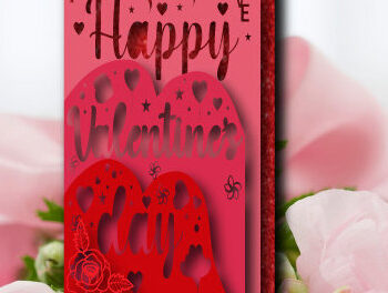 Intra απο ξύλο plywood 3mm-4mm πάχος – Δωροκάρτα για την Ημέρα του Αγίου Βαλεντίνου, Heart 1364 Δίασταση  20x20 cm INTRAFABR-115122826 - Image 4