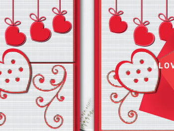 Intra απο ξύλο plywood 3mm-4mm πάχος – Δωροκάρτα για την ημέρα του Αγίου Βαλεντίνου 1328 Δίασταση  20x20 cm INTRAFABR-114800474 - Image 1