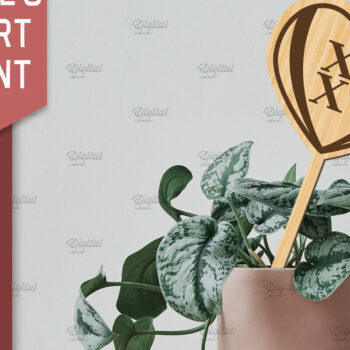 Intra απο ξύλο plywood 3mm-4mm πάχος – Στολίδι για την ημέρα του Αγίου Βαλεντίνου με λέιζερ Δίασταση  20x20 cm INTRAFABR-85476080 - Image 1