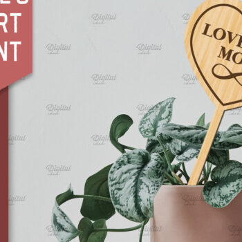 Intra απο ξύλο plywood 3mm-4mm πάχος – Στολίδι για την ημέρα του Αγίου Βαλεντίνου με λέιζερ Δίασταση  20x20 cm INTRAFABR-85392941 - Image 1