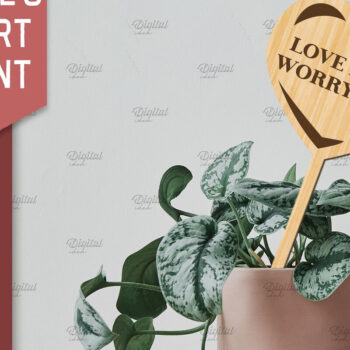 Intra απο ξύλο plywood 3mm-4mm πάχος – Στολίδι για την ημέρα του Αγίου Βαλεντίνου με λέιζερ Δίασταση  20x20 cm INTRAFABR-85475688 - Image 1