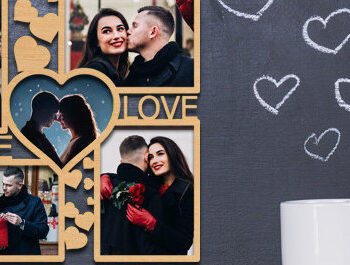 Intra απο ξύλο plywood 3mm-4mm πάχος – Πακέτο κοπής με λέιζερ για την ημέρα του Αγίου Βαλεντίνου Δίασταση  20x20 cm INTRAFABR-88965109 - Image 3