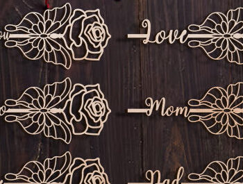 Intra απο ξύλο plywood 3mm-4mm πάχος – Πακέτο κοπής με λέιζερ για την ημέρα του Αγίου Βαλεντίνου Δίασταση  20x20 cm INTRAFABR-88965109 - Image 13