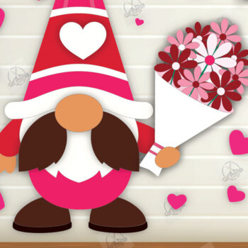 Intra απο ξύλο plywood 3mm-4mm πάχος – Πακέτο Gnomes με στρώσεις για την ημέρα του Αγίου Βαλεντίνου Δίασταση  20x20 cm INTRAFABR-112336513 - Image 8