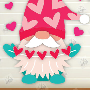 Intra απο ξύλο plywood 3mm-4mm πάχος – Πακέτο Gnomes με στρώσεις για την ημέρα του Αγίου Βαλεντίνου Δίασταση  20x20 cm INTRAFABR-112336513 - Image 10