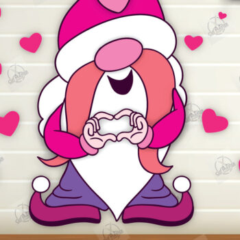 Intra απο ξύλο plywood 3mm-4mm πάχος – Πακέτο Gnomes με στρώσεις για την ημέρα του Αγίου Βαλεντίνου Δίασταση  20x20 cm INTRAFABR-112336253 - Image 4