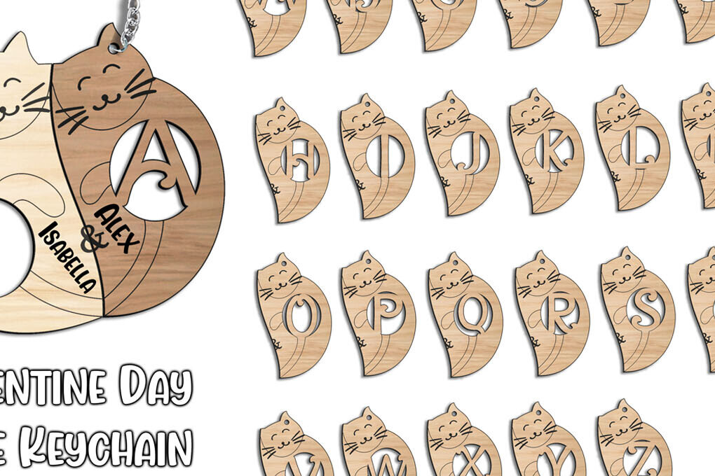 Intra απο ξύλο plywood 3mm-4mm πάχος – Ημέρα του Αγίου Βαλεντίνου Love Keychain Letter I Δίασταση  5x5 cm INTRAFABR-113333065