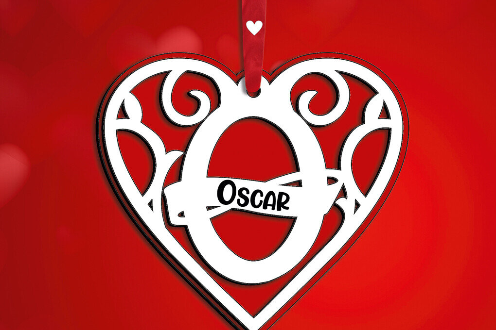 Intra απο ξύλο plywood 3mm-4mm πάχος – Μονόγραμμα Ημέρα του Αγίου Βαλεντίνου Επιστολή O Love Δίασταση  20x20 cm INTRAFABR-115370190