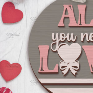 Intra απο ξύλο plywood 3mm-4mm πάχος – Λέιζερ στολίδι για την ημέρα του Αγίου Βαλεντίνου. Αγαπήστε το Δίασταση  20x20 cm INTRAFABR-85708095