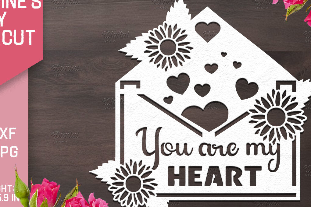 Intra απο ξύλο plywood 3mm-4mm πάχος – Χαρτόκοψη για την ημέρα του Αγίου Βαλεντίνου. Αποσπάσματα αγάπης Δίασταση 20x20 cm INTRAFABR-85772097