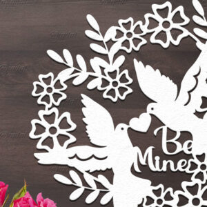 Intra απο ξύλο plywood 3mm-4mm πάχος – Χαρτόκοψη για την ημέρα του Αγίου Βαλεντίνου. Αποσπάσματα αγάπης Δίασταση 20x20 cm INTRAFABR-85771873