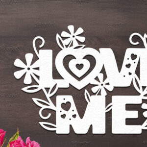 Intra απο ξύλο plywood 3mm-4mm πάχος – Χαρτόκοψη για την ημέρα του Αγίου Βαλεντίνου. Αποσπάσματα αγάπης Δίασταση 20x20 cm INTRAFABR-85771950