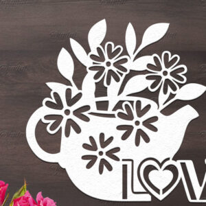 Intra απο ξύλο plywood 3mm-4mm πάχος – Χαρτόκοψη για την ημέρα του Αγίου Βαλεντίνου. Αποσπάσματα αγάπης Δίασταση 20x20 cm INTRAFABR-85772056